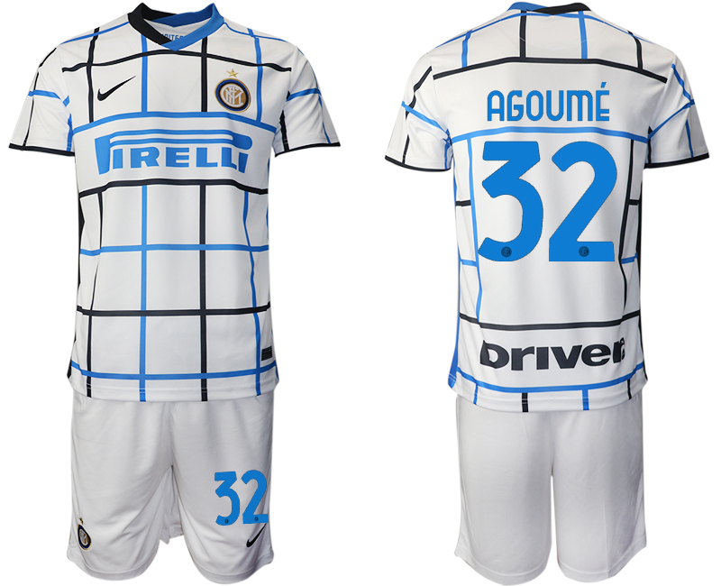 Men 2020-2021 club Inter milan away #32 white Soccer Jerseys